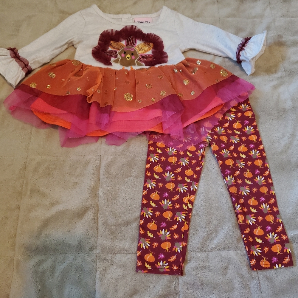 🎃🦃Cute 2pc Thanksgiving outfit. Size 12m🦃🎃